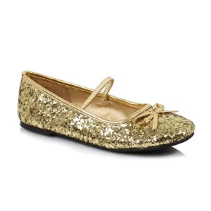 013-BALLET-G  Heel Ballet Slipper with glitter Childrens.