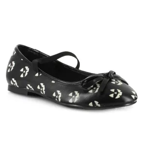 013-PUMPKIN  Heel Glow In The Dark Pumpkin Ballet Flat. Childrens