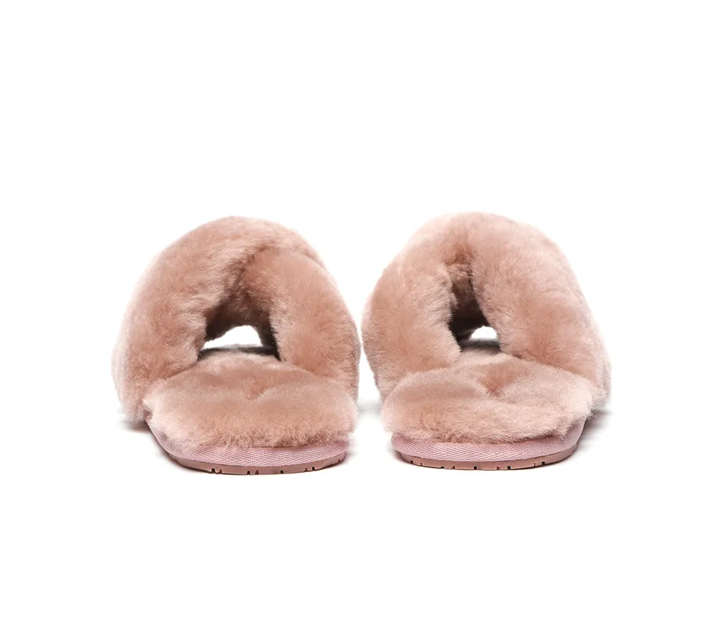 AUSTRALIAN SHEPHERD® UGG Women Crossover Fluffy Slides Linty Limited Edition