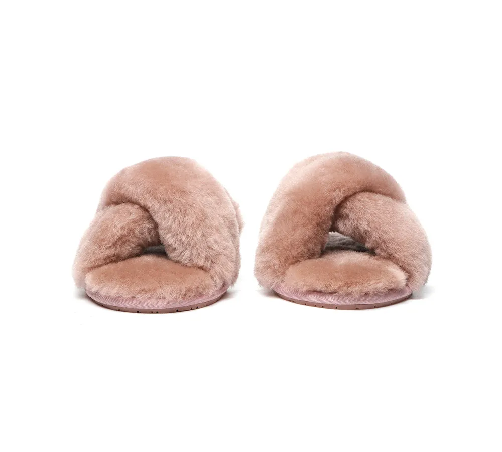 AUSTRALIAN SHEPHERD® UGG Women Crossover Fluffy Slides Linty Limited Edition