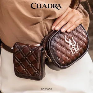 BOD58CO - Cuadra brown western casual leather beef crossbody bag for women.
