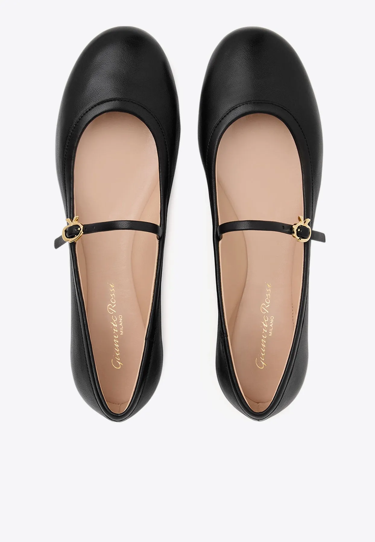 Carla Nappa Leather Ballet Flats