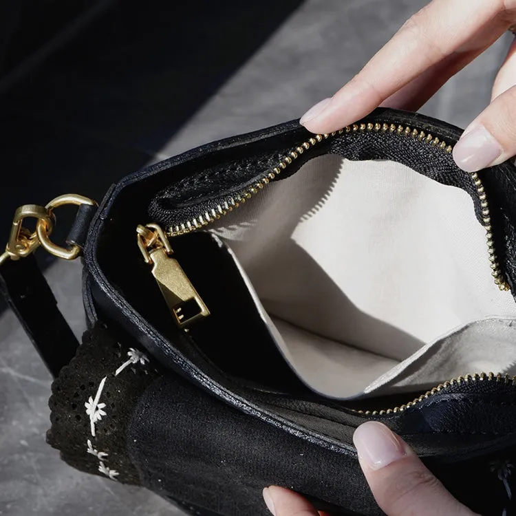 Chic Ladies Leather Over The Shoulder Bag Small Crossbody Bags For Women