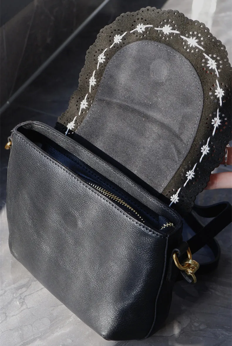 Chic Ladies Leather Over The Shoulder Bag Small Crossbody Bags For Women