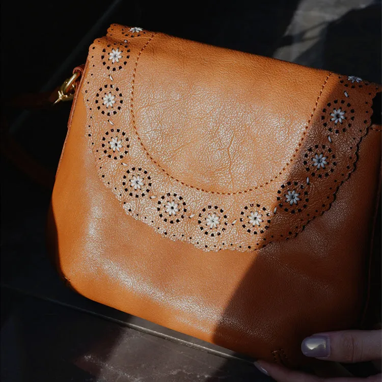 Chic Ladies Leather Over The Shoulder Bag Small Crossbody Bags For Women