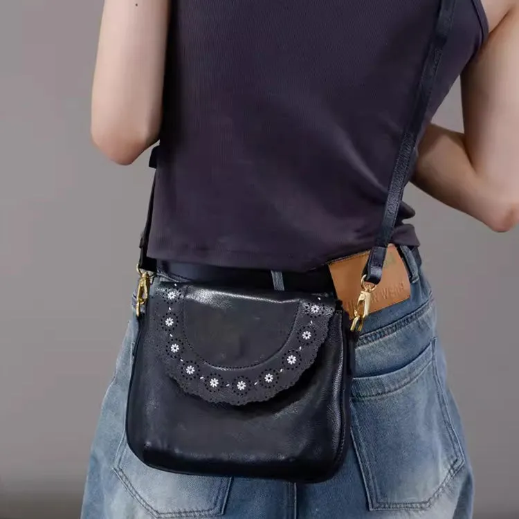 Chic Ladies Leather Over The Shoulder Bag Small Crossbody Bags For Women