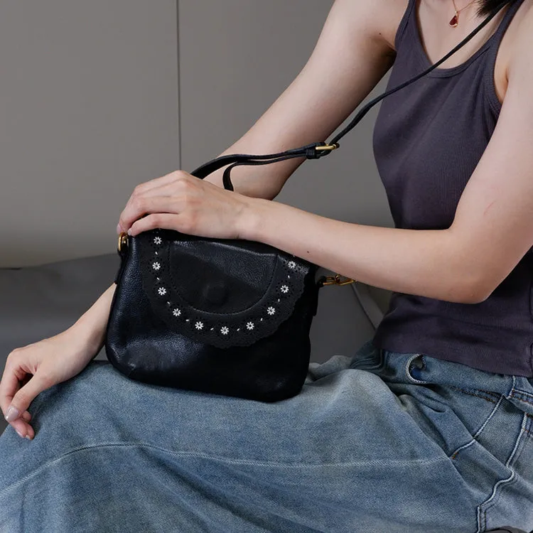 Chic Ladies Leather Over The Shoulder Bag Small Crossbody Bags For Women