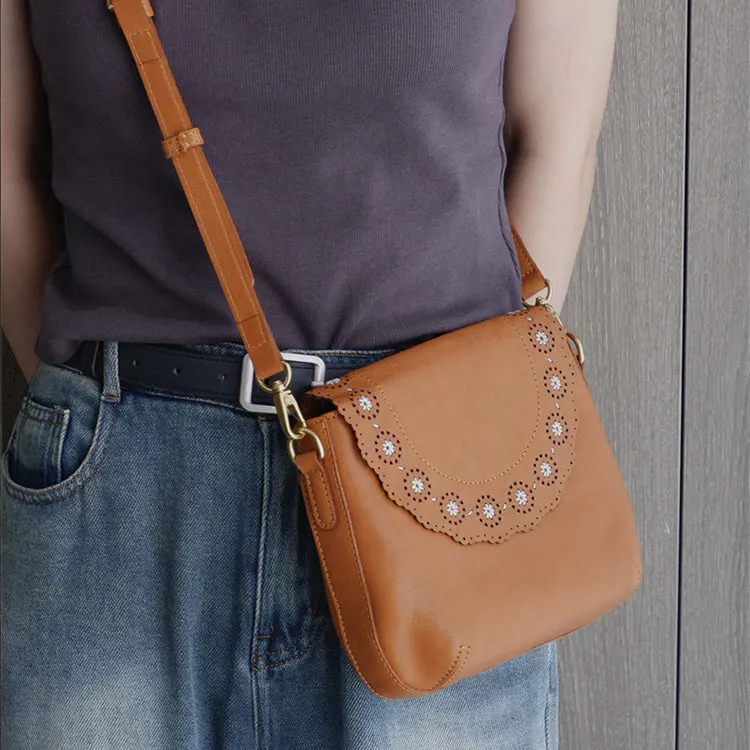 Chic Ladies Leather Over The Shoulder Bag Small Crossbody Bags For Women