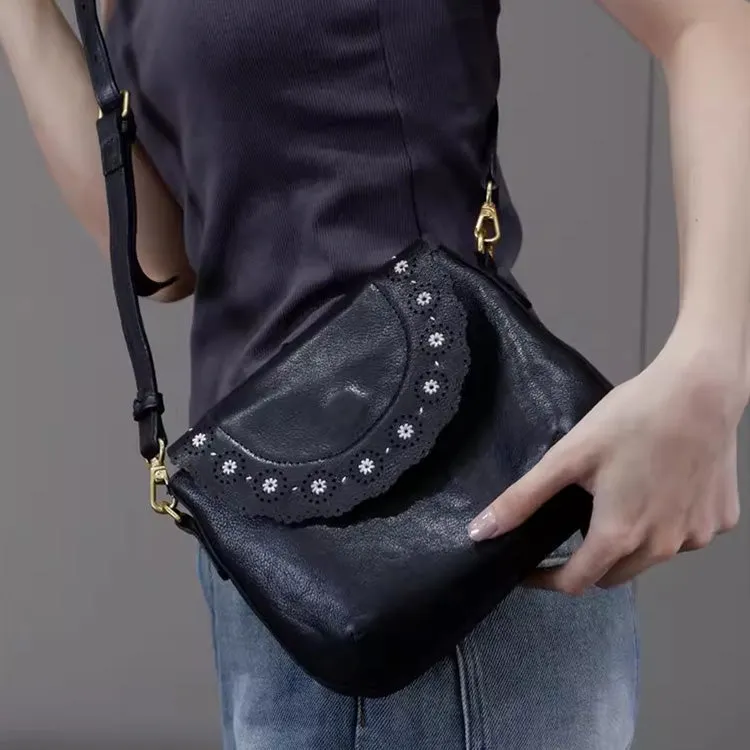 Chic Ladies Leather Over The Shoulder Bag Small Crossbody Bags For Women