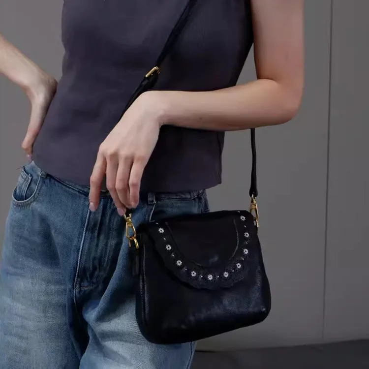 Chic Ladies Leather Over The Shoulder Bag Small Crossbody Bags For Women