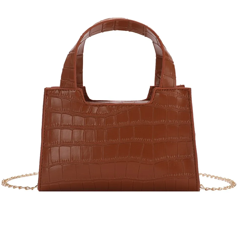 Christmas Gift Fashion Stone Pattern Pu Leather Shoulder Bags for Women 2021 New Luxury Handbags Women Bags Designer Ladies Small Crossbody Bag