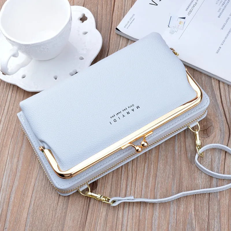 Clutch Size Crossbody Shoulder Purse Handbag