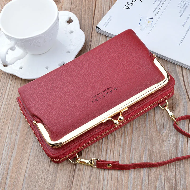 Clutch Size Crossbody Shoulder Purse Handbag