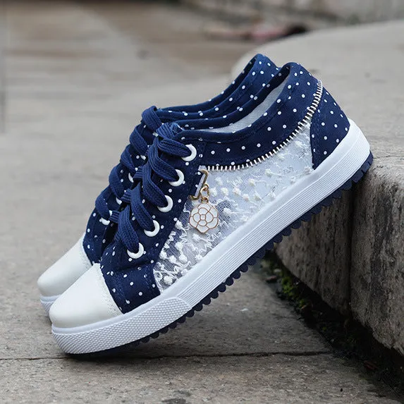 Comelyy hollowed out denim mesh shoes breathable cloth shoes