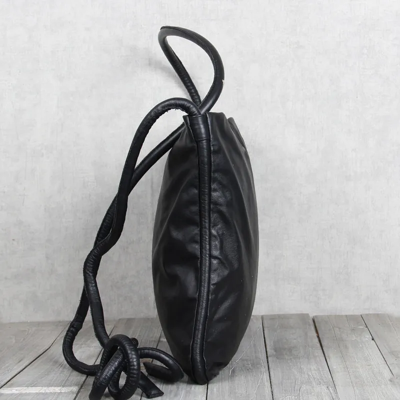 Cool Womens Crossbody Tote Purse Soft Black Leather Shoulder Tote Bags for Women