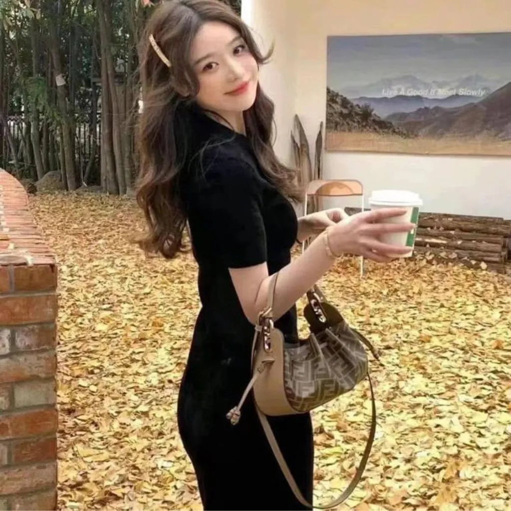 Designer Printed Pomodorino Mini Bucket Handbag For Women
