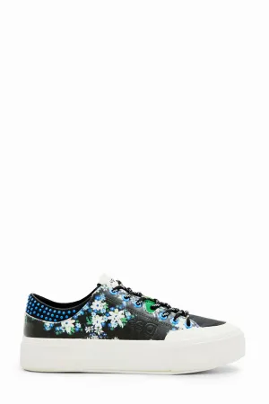 Desigual Floral Platform Sneakers Tutti Fruti