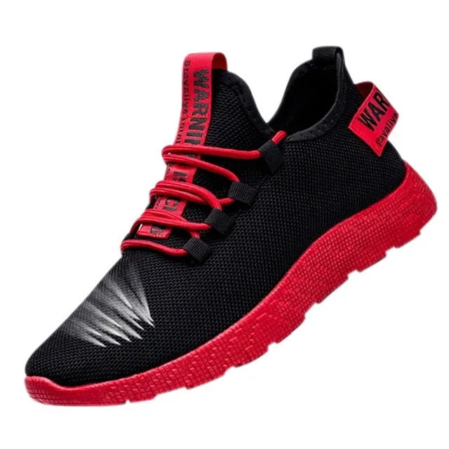 DIHOPE Shoes Men Red shoes for men sports tenis masculino Casual Sneakers men shoes Plus Size 35-43 Lightweight Male Footwear