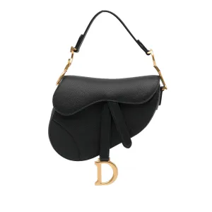 Dior Saddle Bag Mini Black Calfskin