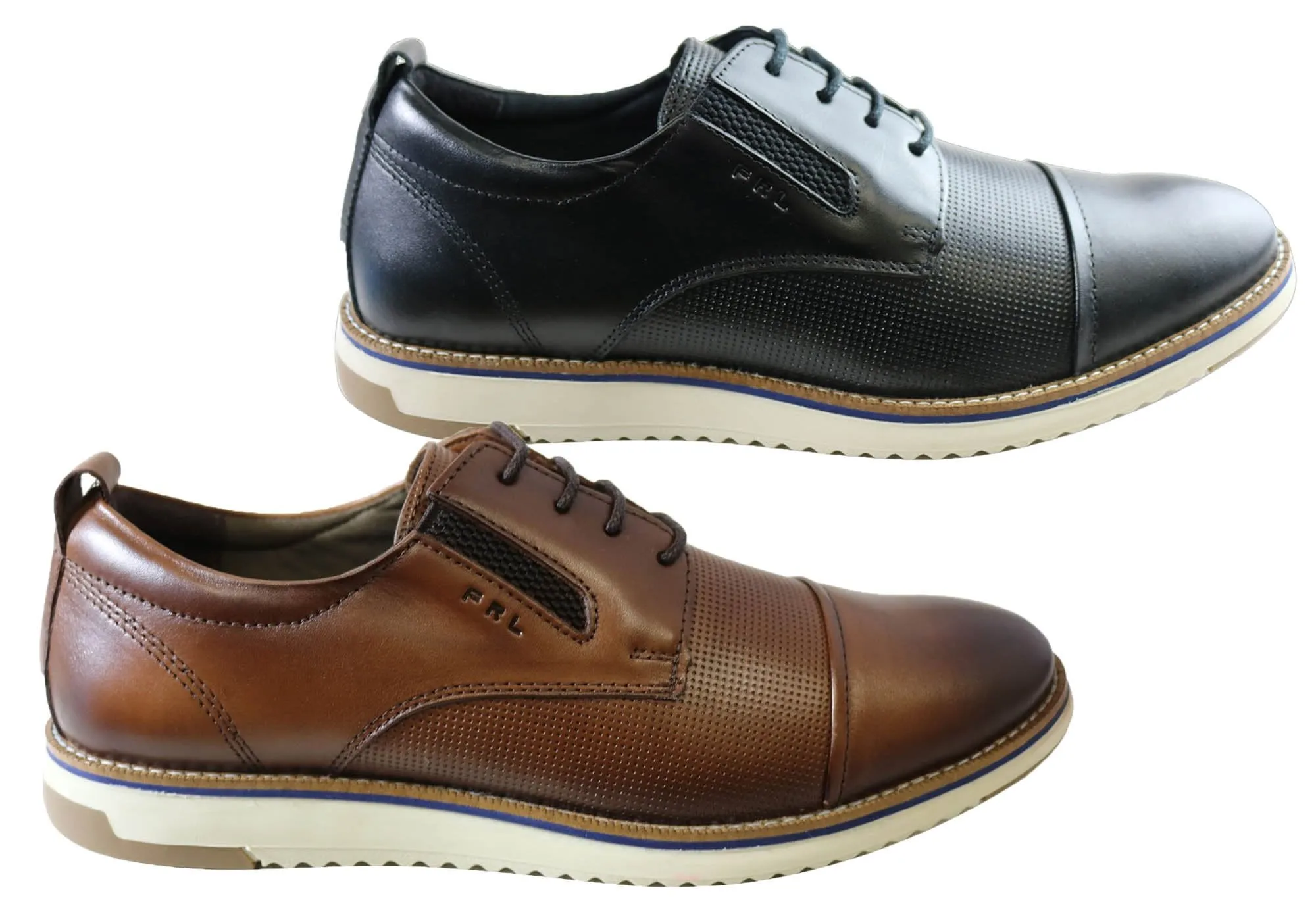 Ferricelli Kiran Mens Leather Dress Casual Shoes Made In Brazil