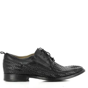 Forte S182067 Black Lace-Up Shoes