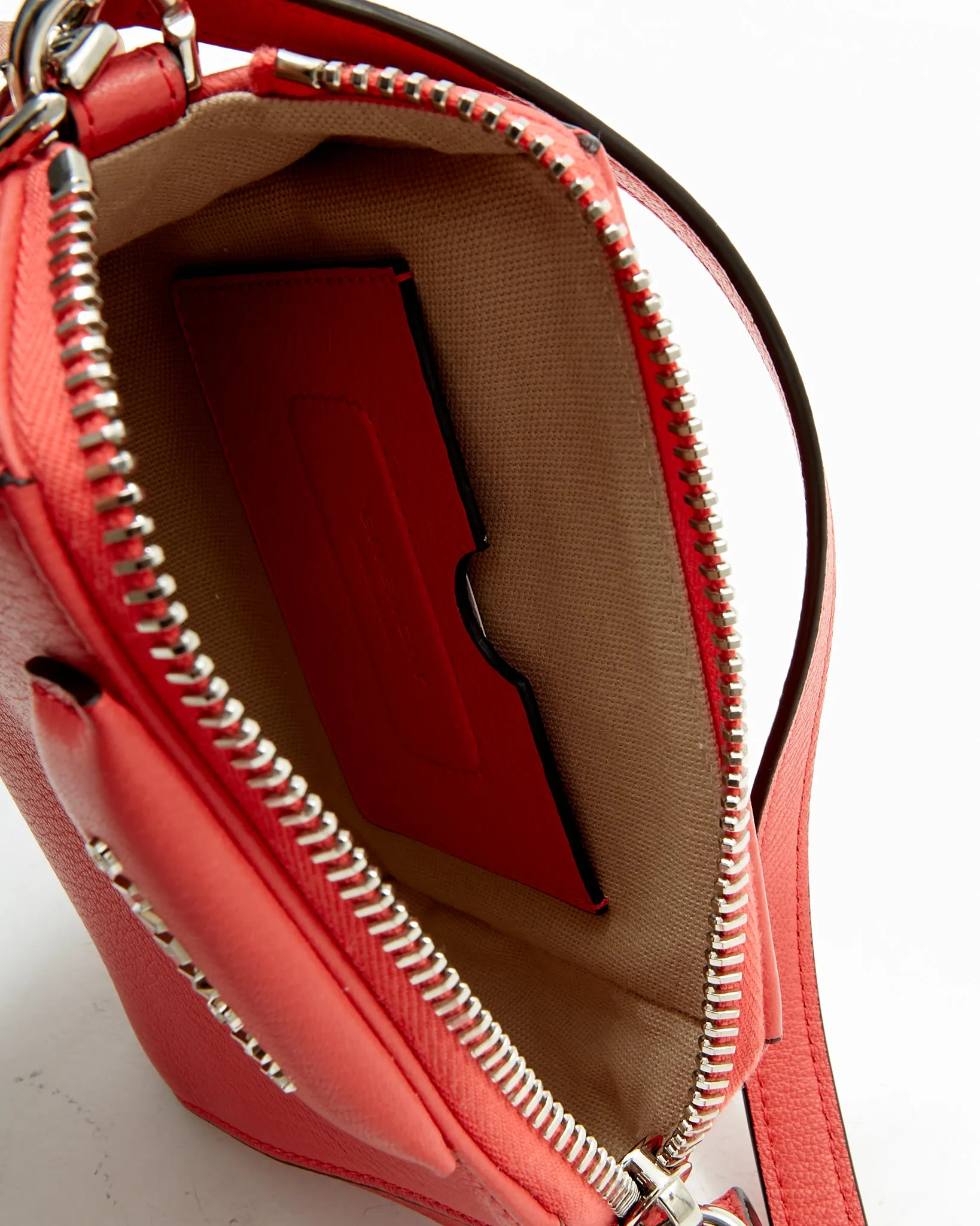 Givenchy Coral Leather Nano Antigona Crossbody Bag