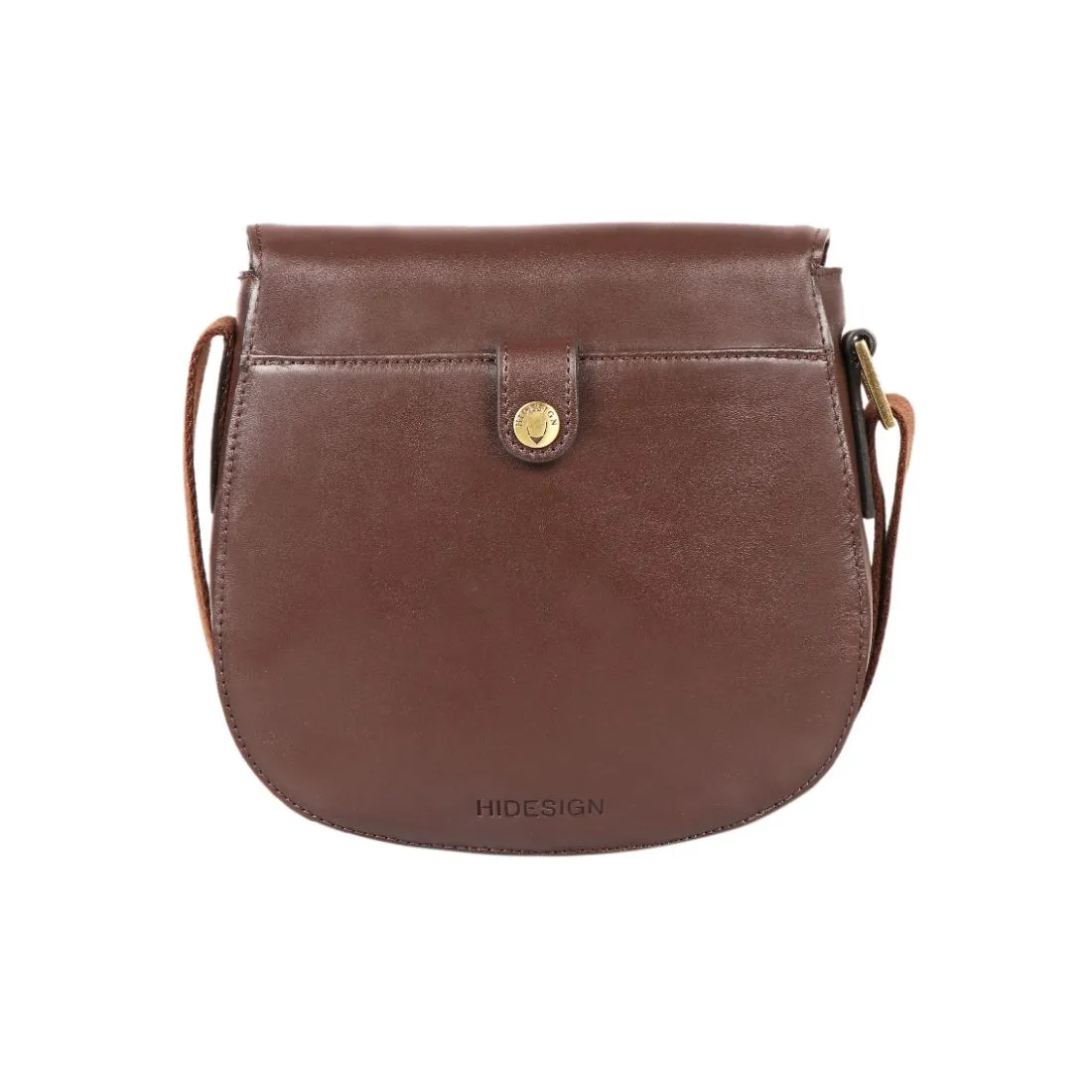 Hidesign Petra Leather Saddle Crossbody Bag
