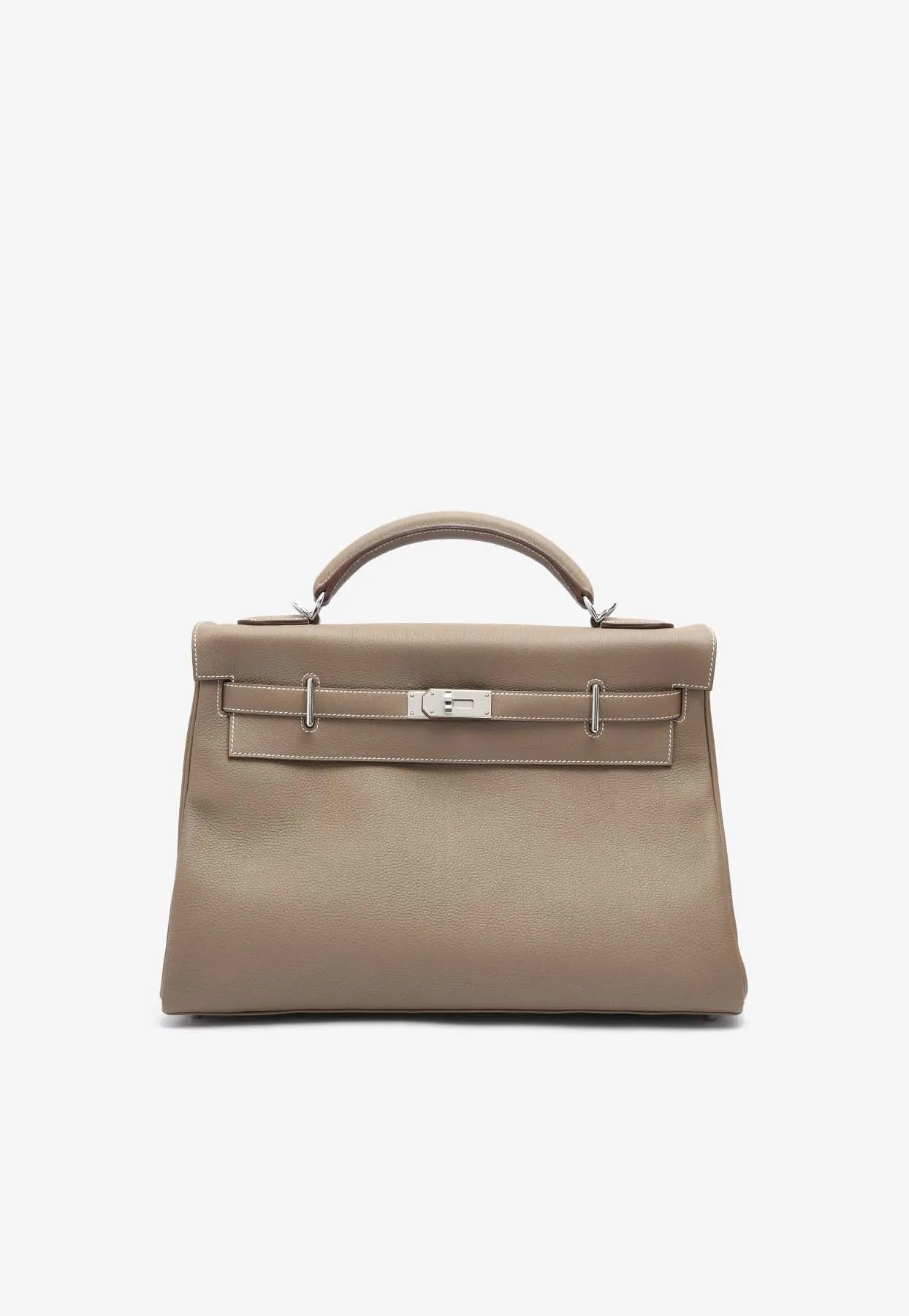Kelly Maxi 42 in Etoupe Togo with Palladium Hardware