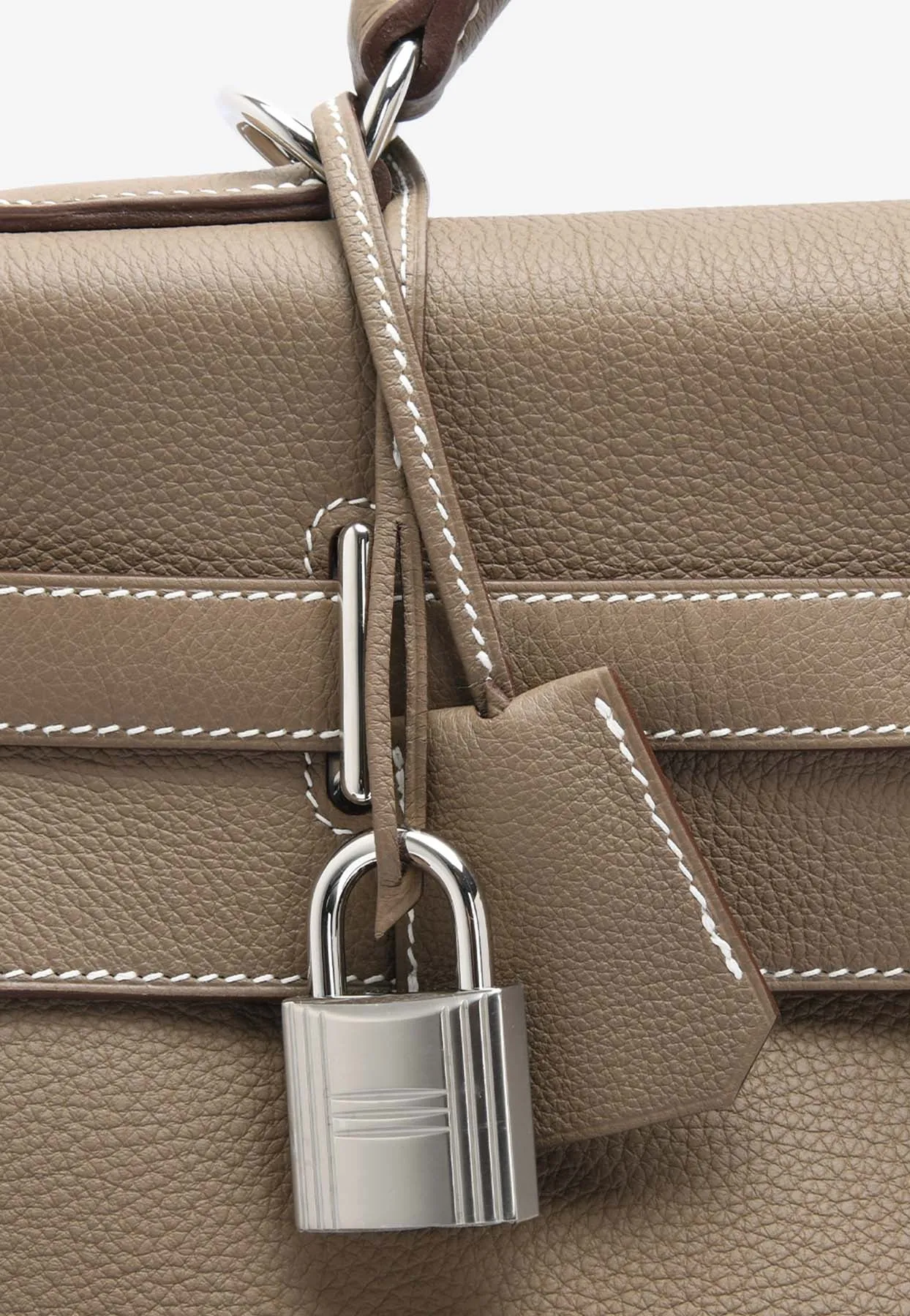 Kelly Maxi 42 in Etoupe Togo with Palladium Hardware