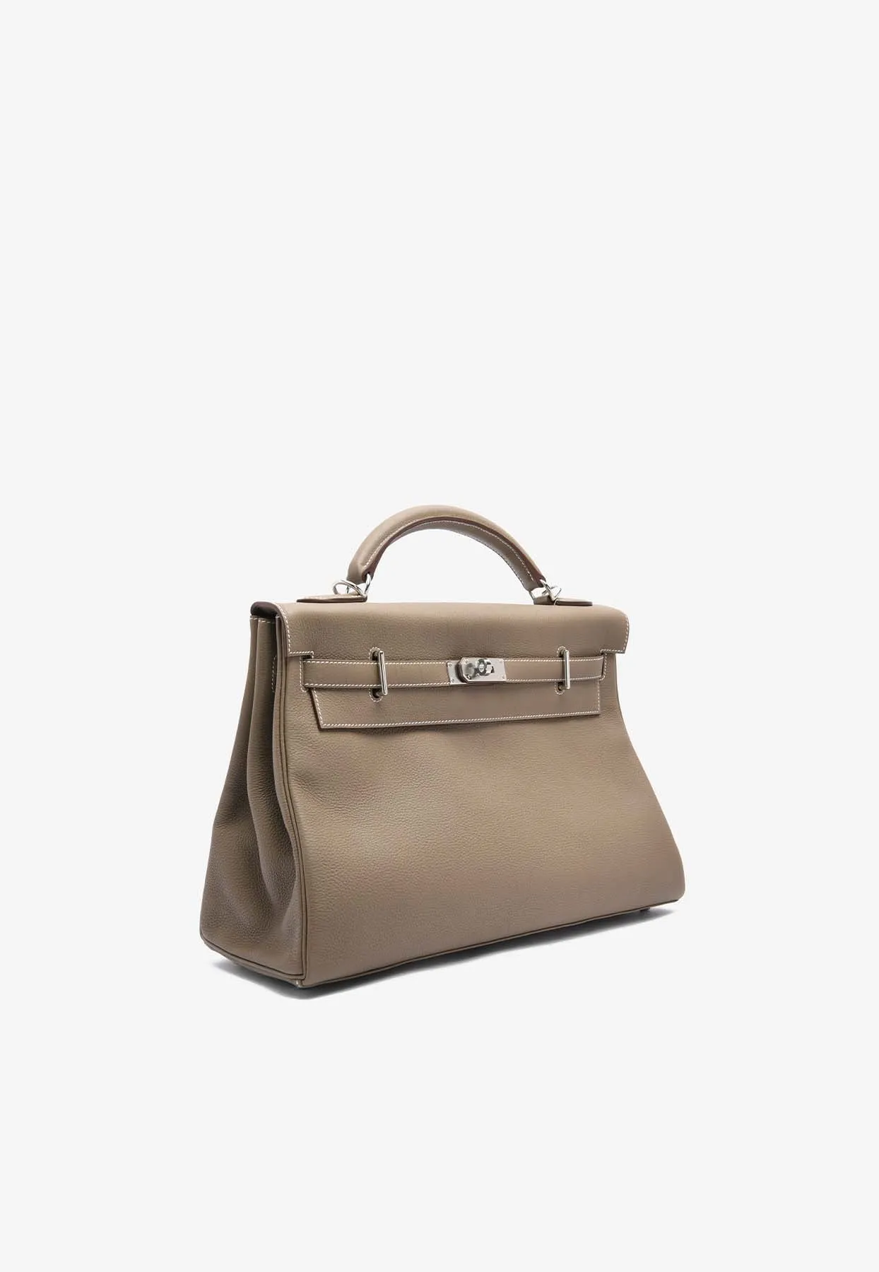 Kelly Maxi 42 in Etoupe Togo with Palladium Hardware