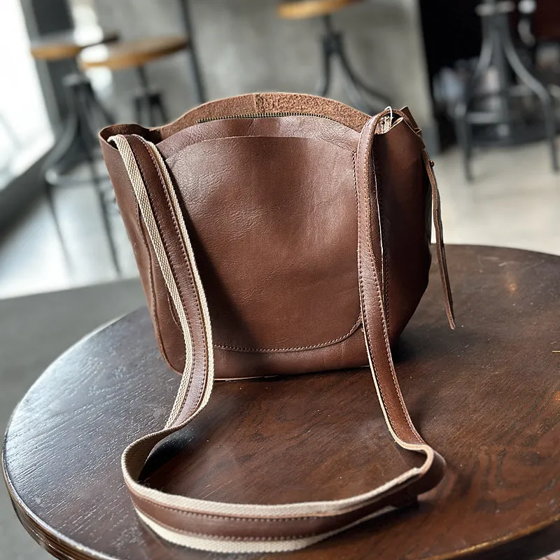 Ladies Cowhide Crossbody Purse Womens Leather Shoulder Bag