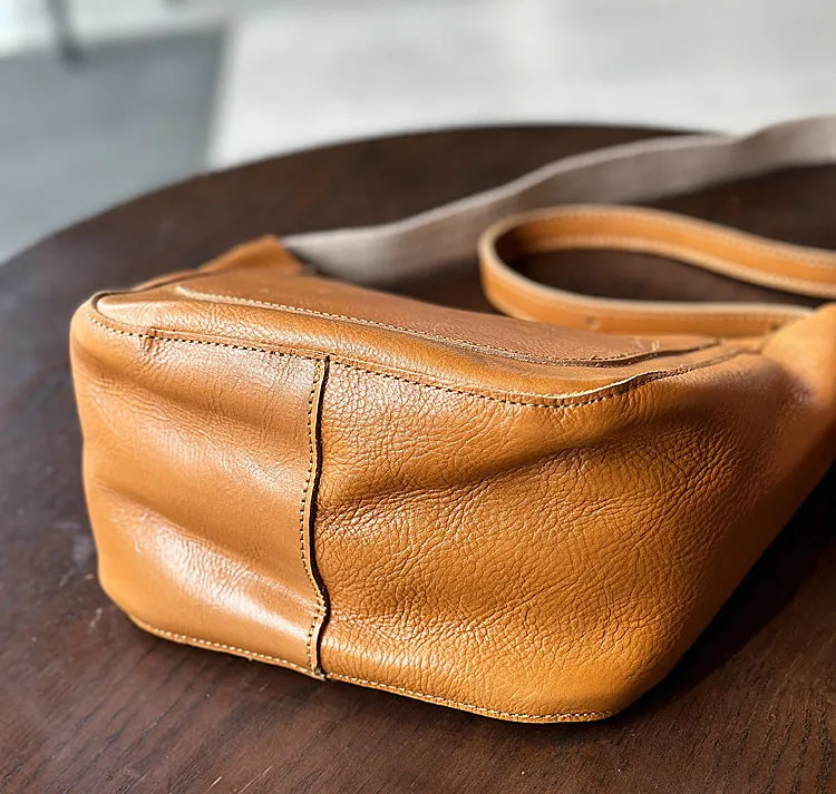 Ladies Cowhide Crossbody Purse Womens Leather Shoulder Bag