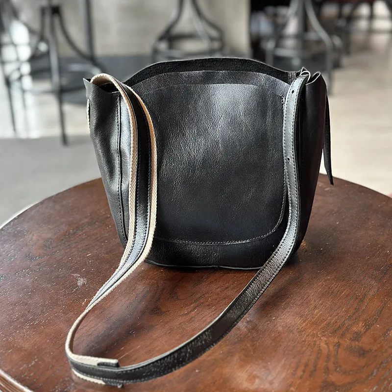 Ladies Cowhide Crossbody Purse Womens Leather Shoulder Bag