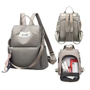 Large Capacity Anti-theft Backpack Multifunctional Travel Bag Khaki