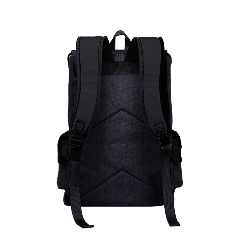 Large Capacity Anti-Theft Laptop Backpack Travel  School Bag with USB Charging Port Black