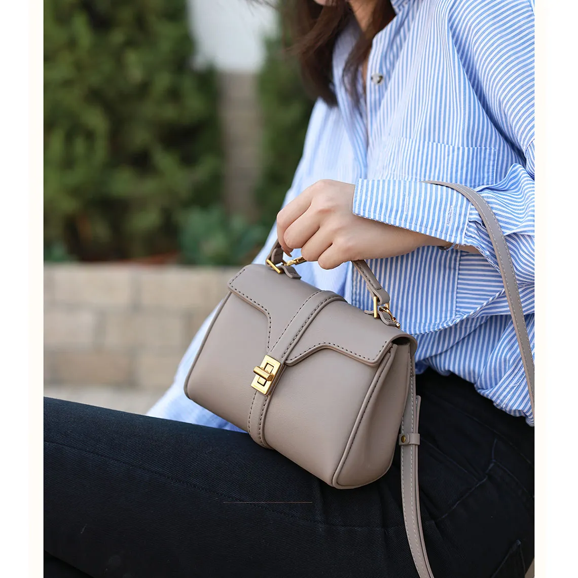 Leather Top Handle Mini Tote Bag DIY Kit