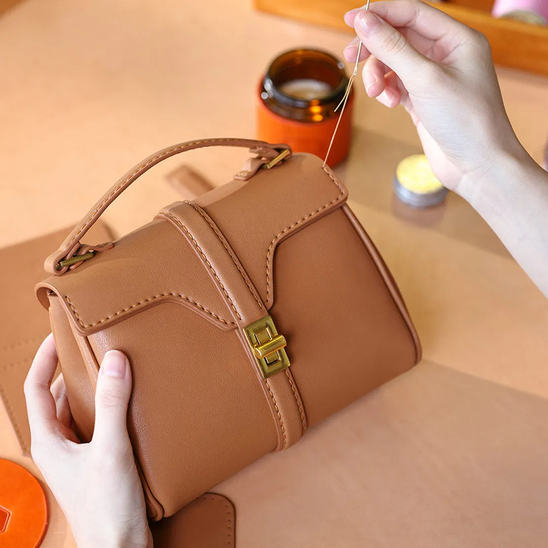 Leather Top Handle Mini Tote Bag DIY Kit