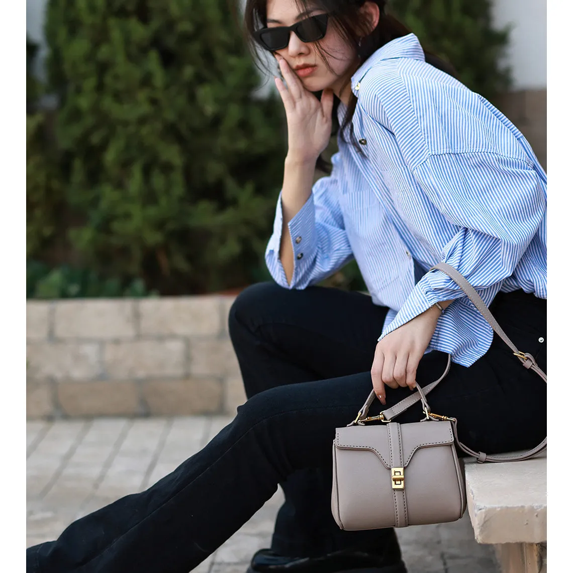 Leather Top Handle Mini Tote Bag DIY Kit