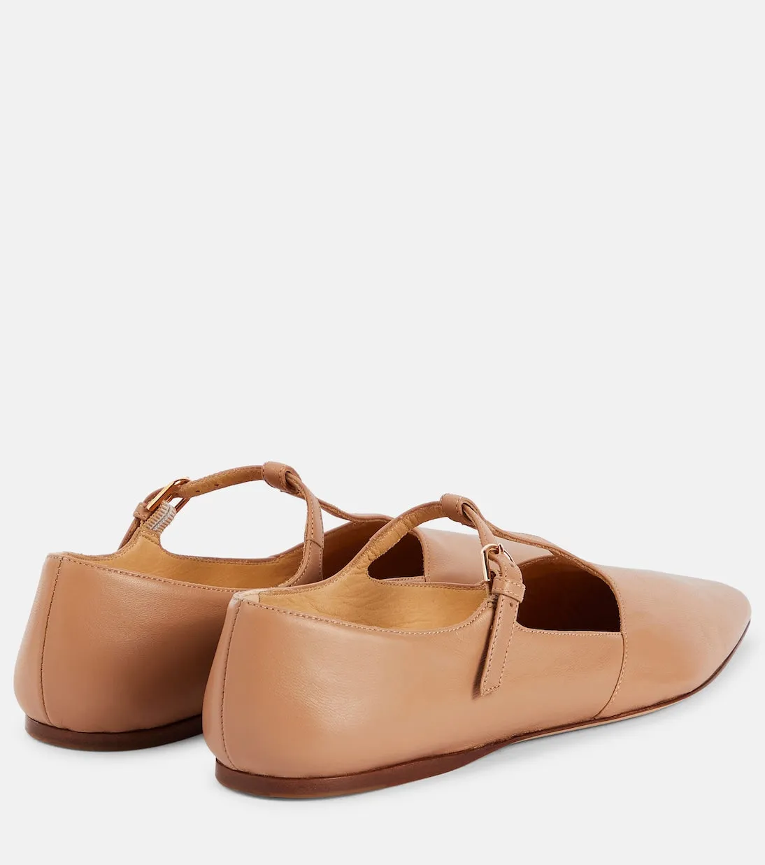 Lola Gabriela Hearst leather ballerinas, brown
