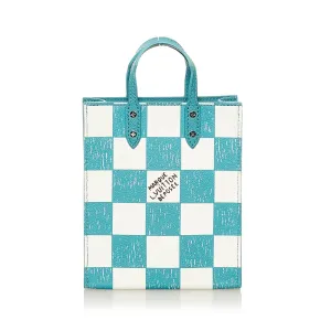 Louis Vuitton Sac Plat XS Blue Checkerboard Damier Leather