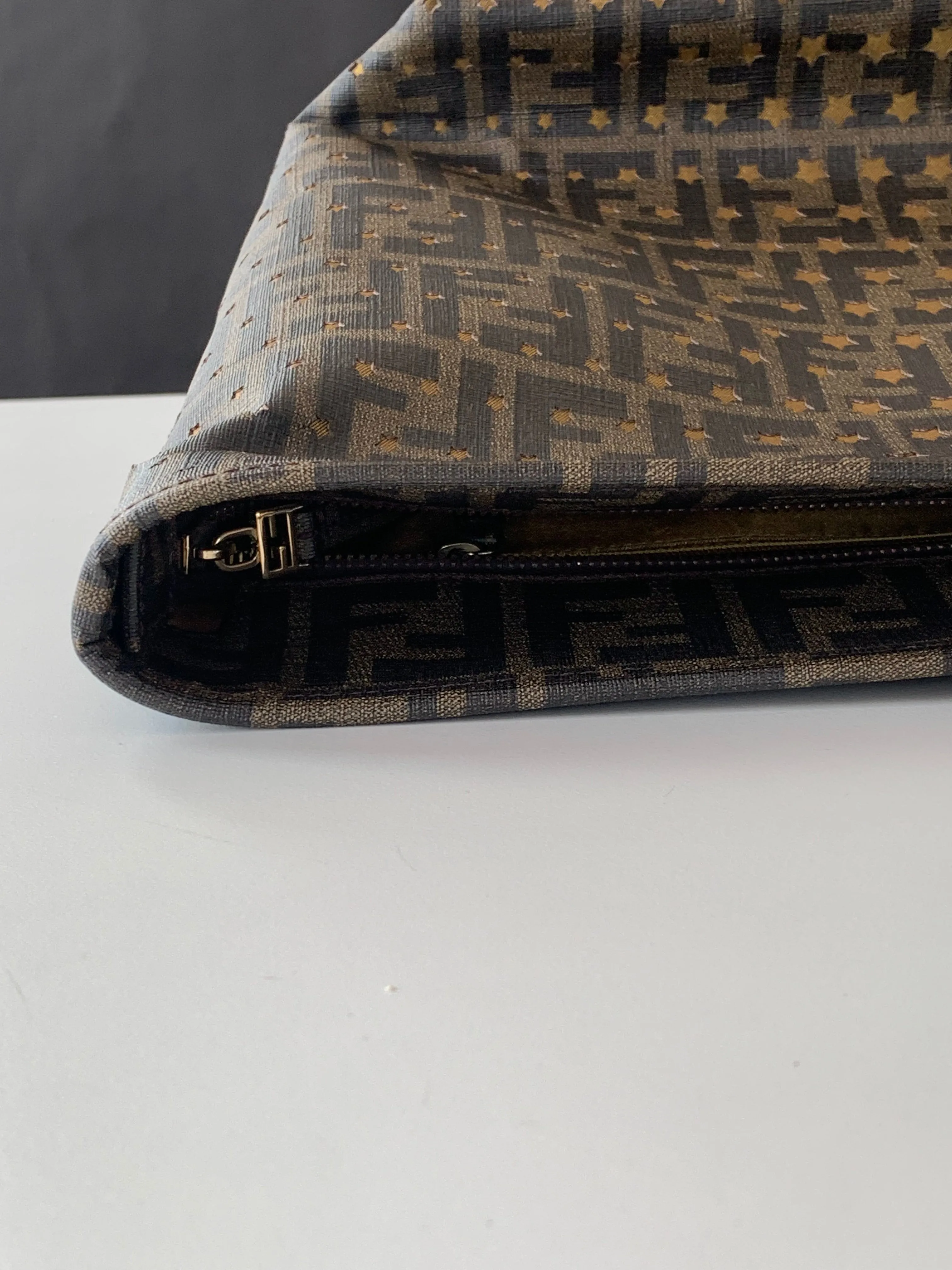 <b>FENDI</b> <br>Zucca Spalmati Stars Roll Tote