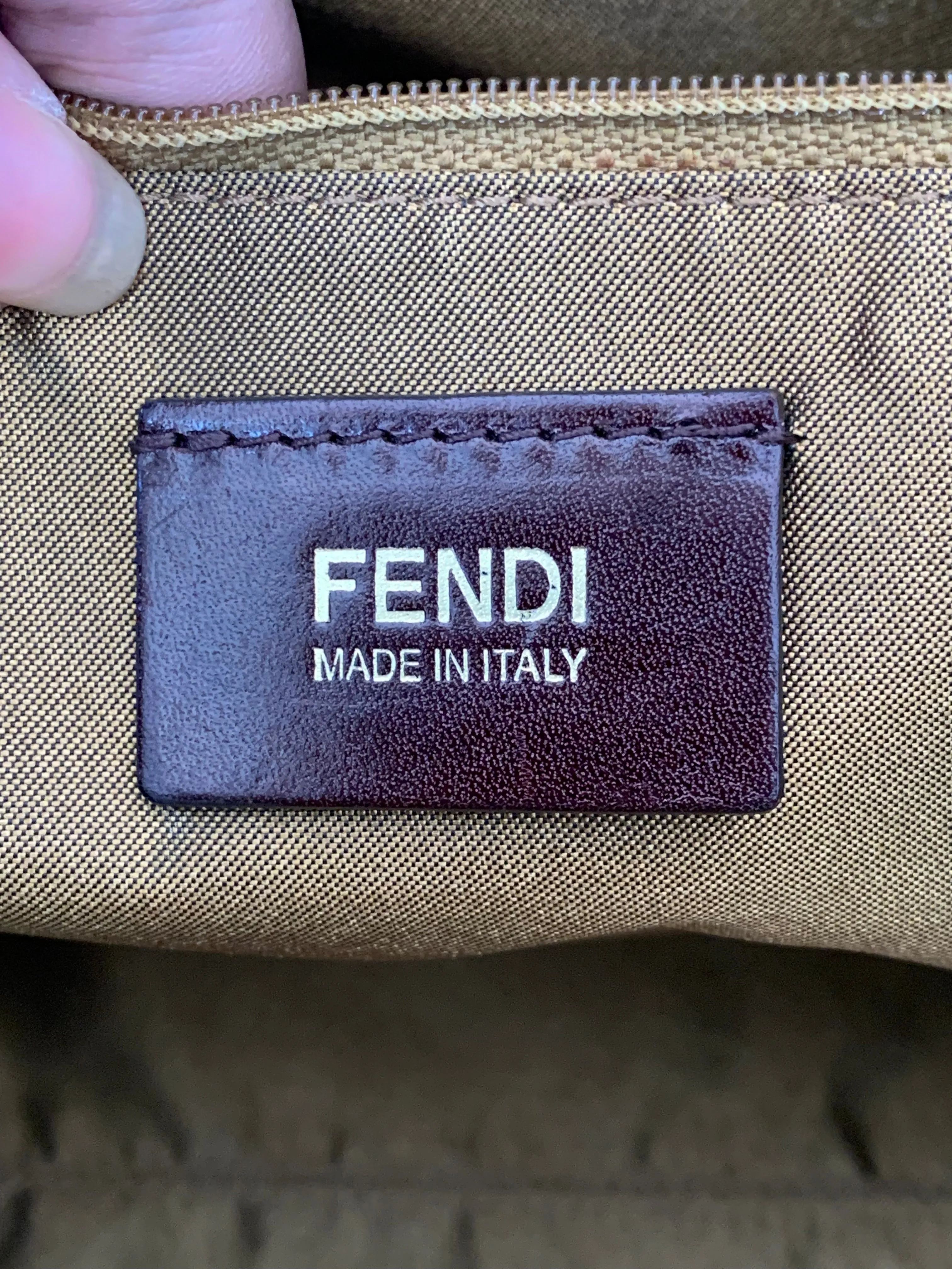<b>FENDI</b> <br>Zucca Spalmati Stars Roll Tote