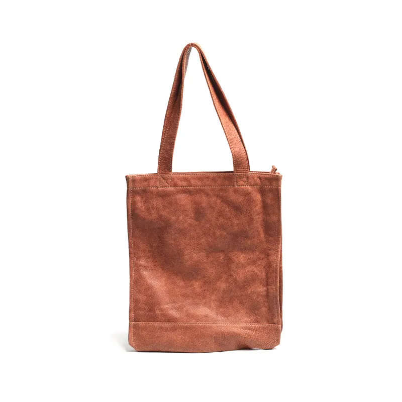 Medium Womens Brown Leather Shoulder Tote Bags Handbags Purse for Women