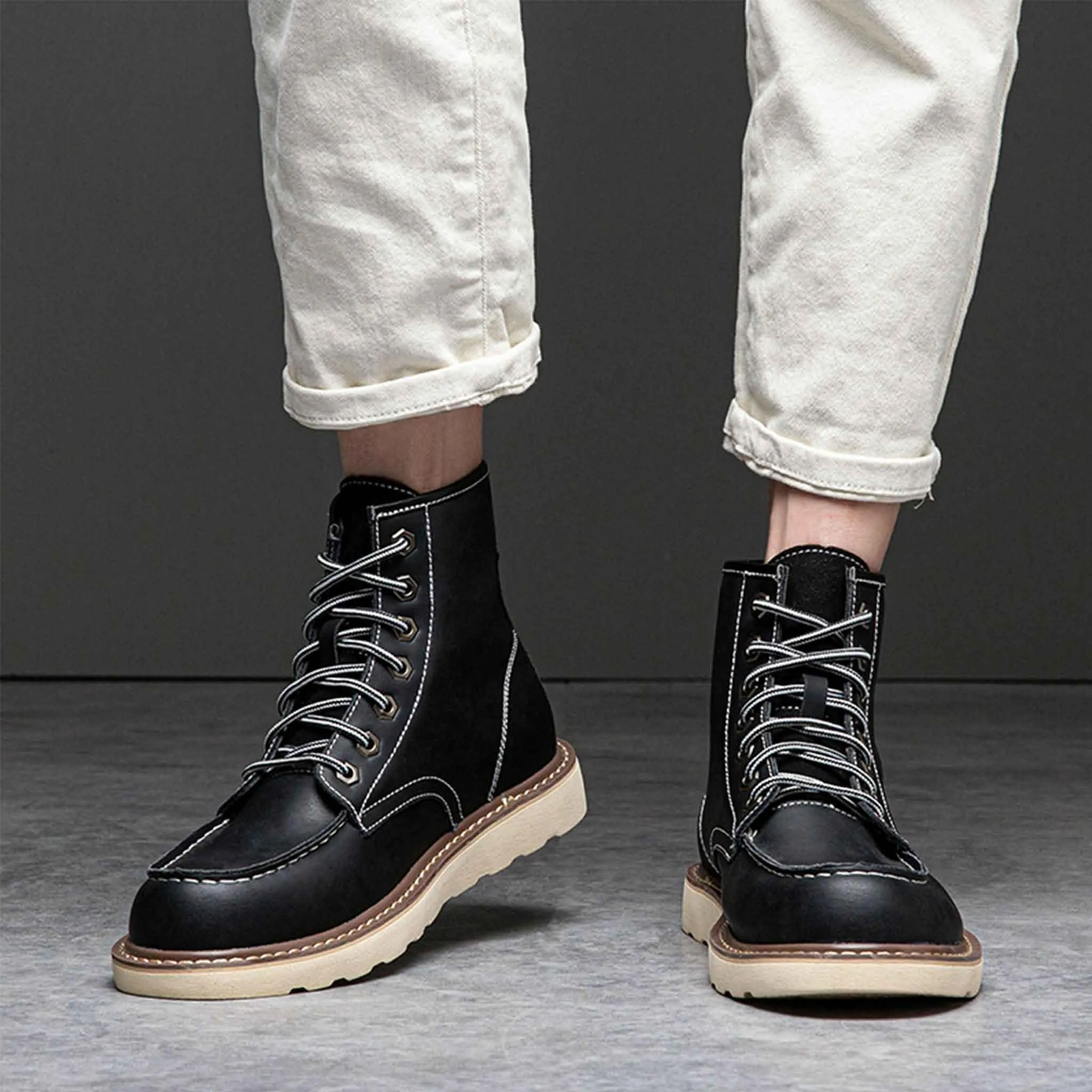 Men's 6" Soft Toe Work Boots - Classic Moc | C001