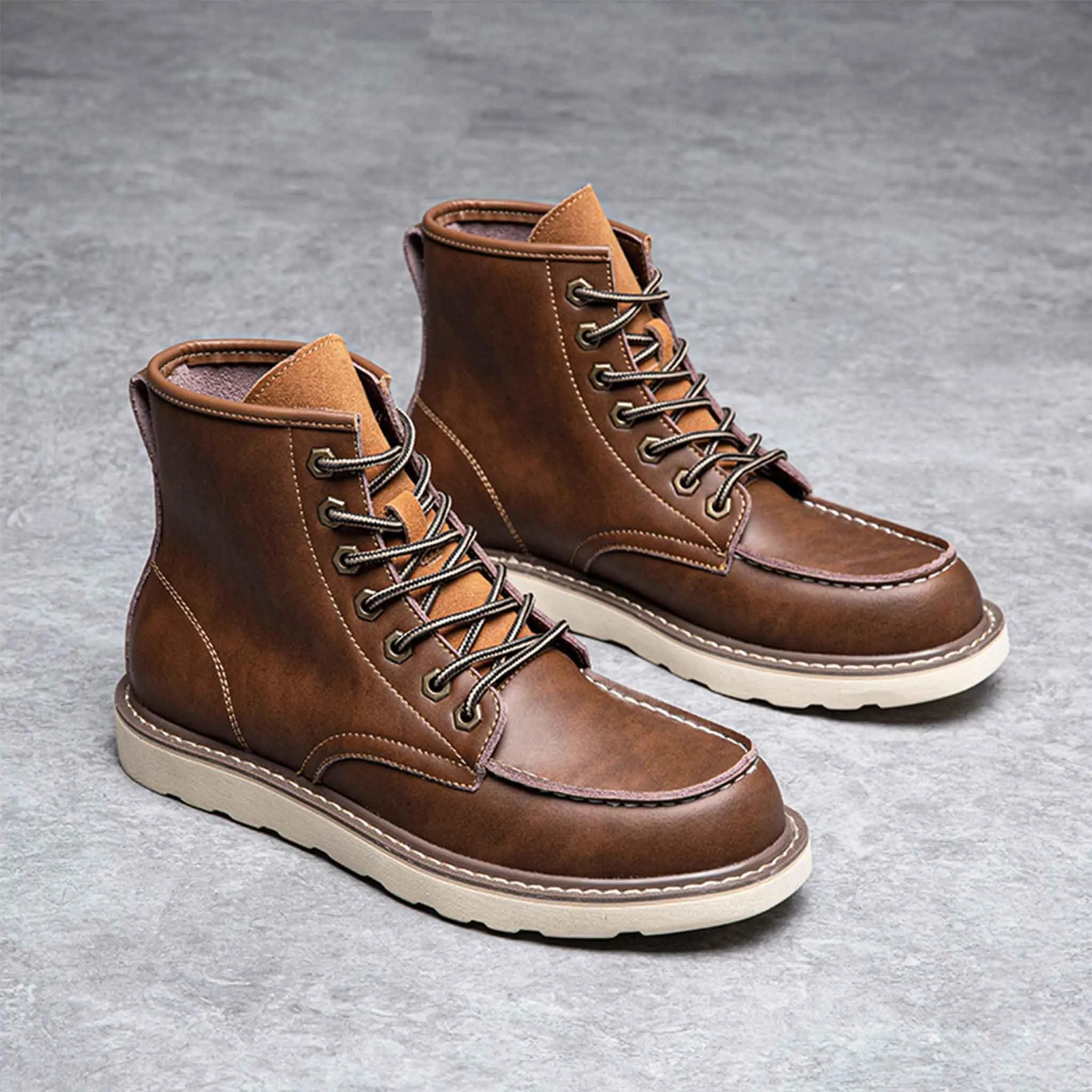 Men's 6" Soft Toe Work Boots - Classic Moc | C001