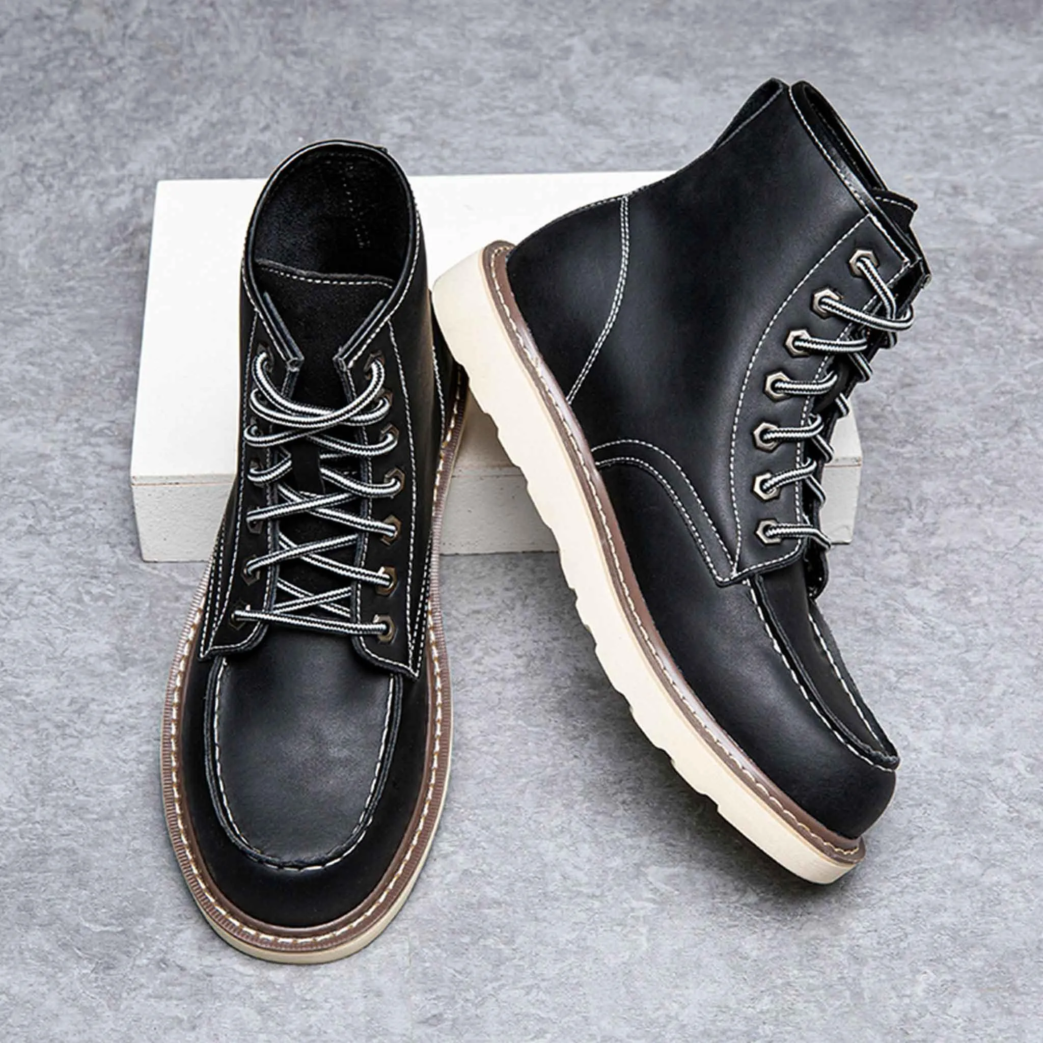 Men's 6" Soft Toe Work Boots - Classic Moc | C001