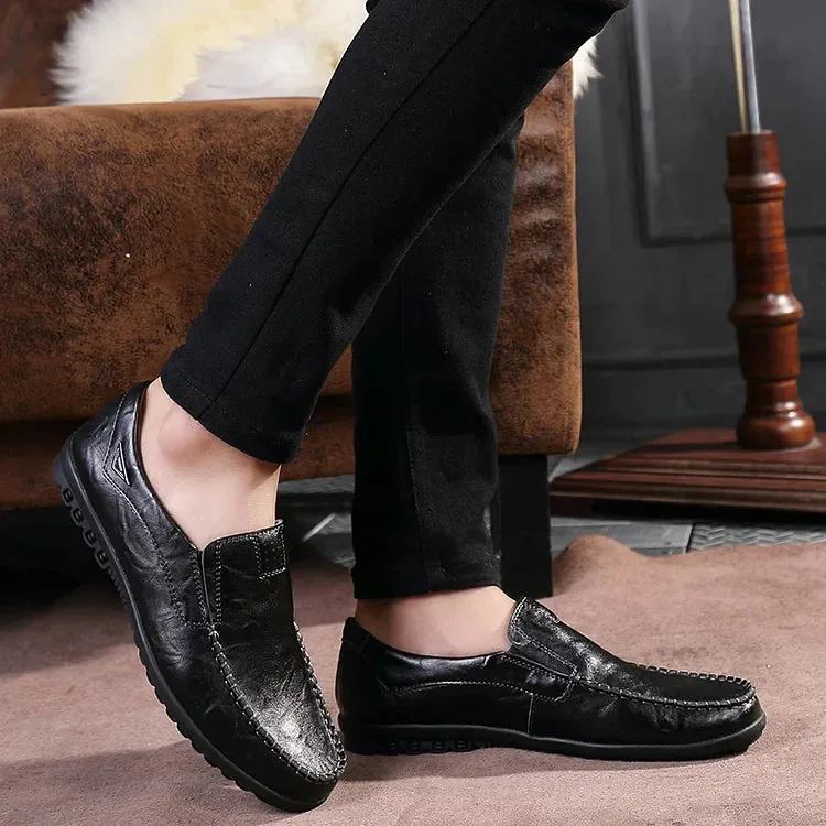 Men's Genuine Leather Loafers Shoes（50% OFF）