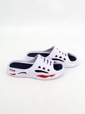 Men's Textured Slippers,White