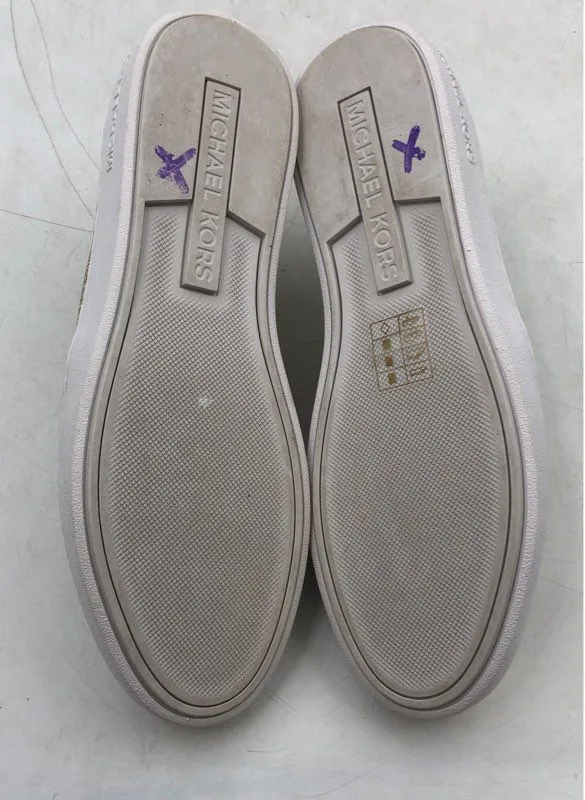 Michael Kors Women's Gold Low-Top Casual Slip-On Shoes - Size 8.5 M