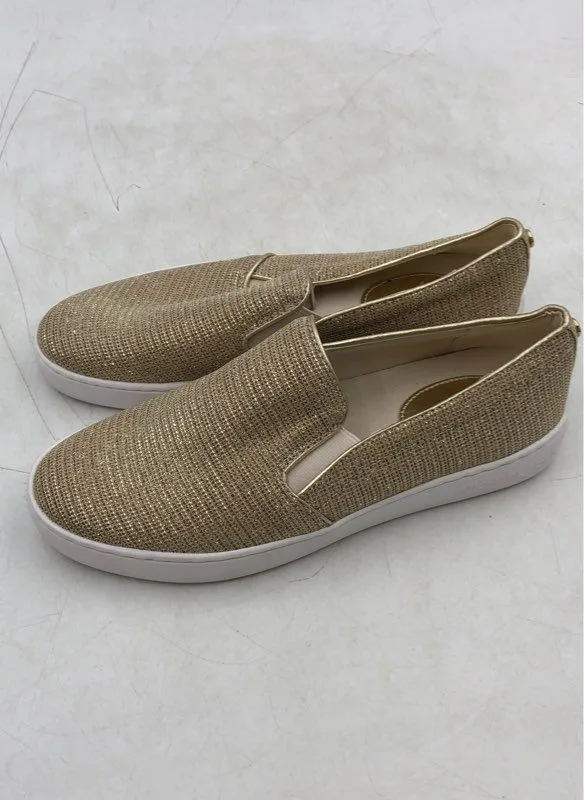 Michael Kors Women's Gold Low-Top Casual Slip-On Shoes - Size 8.5 M